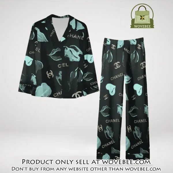 Trending luxury chanel satin pajama set pjs1040 wvb1404356